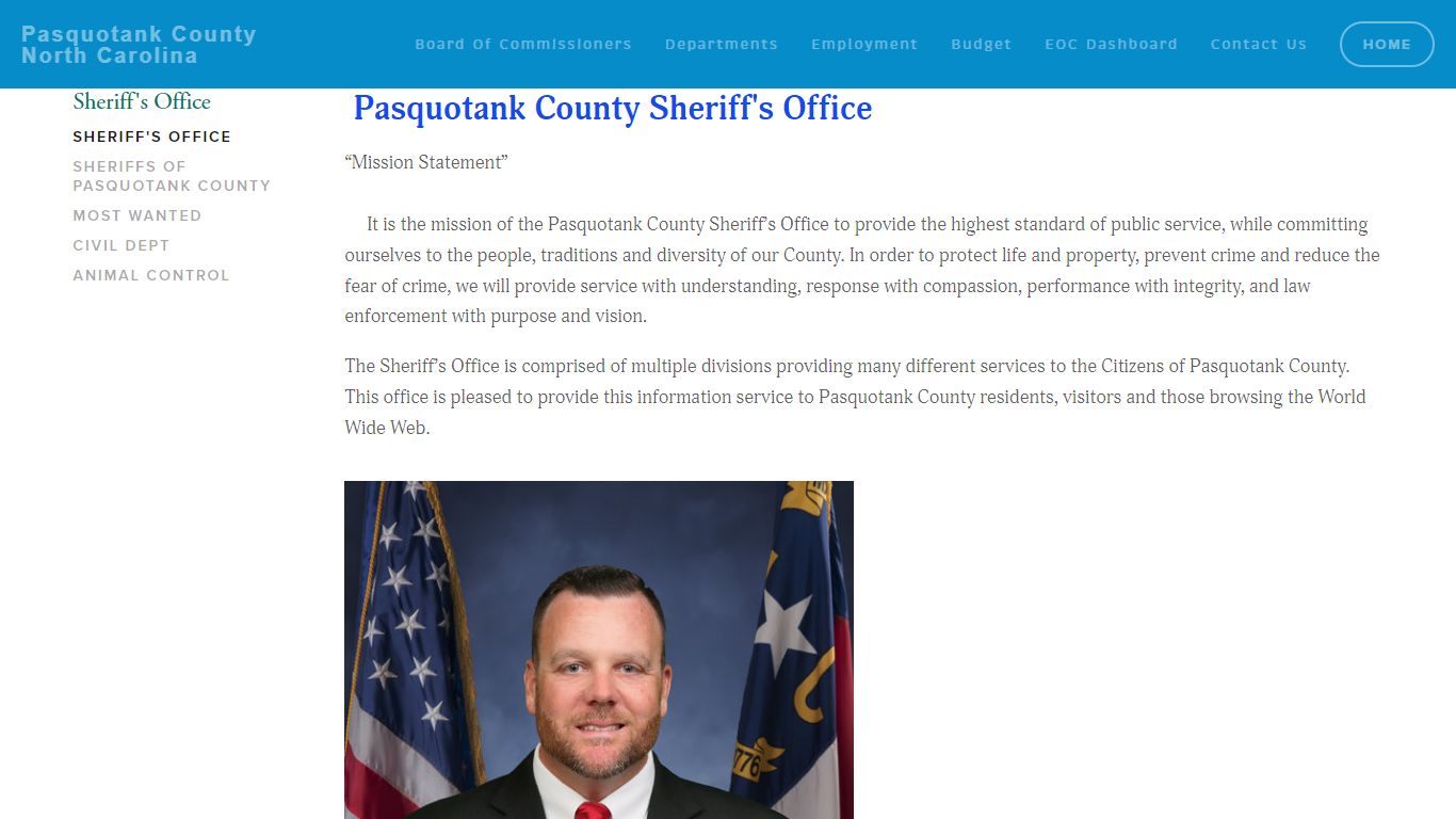 Sheriff's Office — Pasquotank County North Carolina